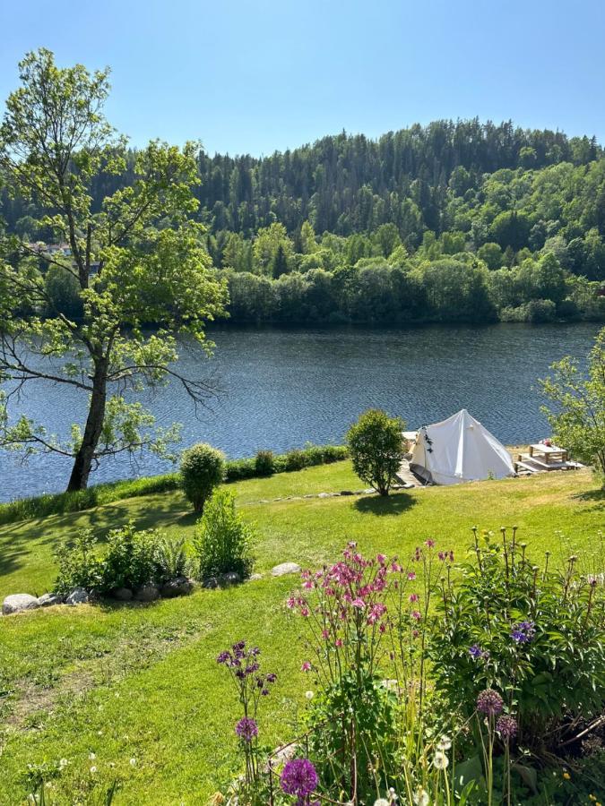 Glamping On Idyllic Lake, Paddle Boards & Rowboat Porsgrunn Exterior foto